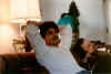 Christmas Bruce & Terry relaxing (35299 bytes)